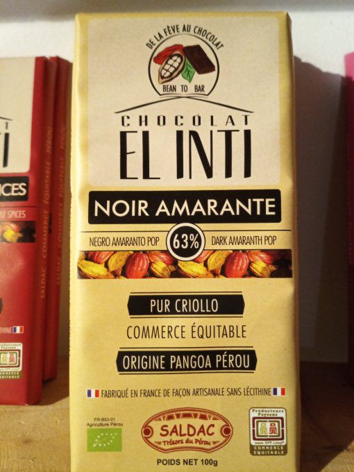 Chocolat Noir 63% El Inti